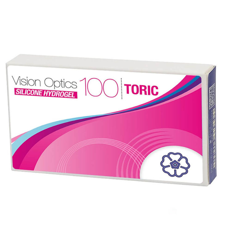 Picture of Vision Optics 100 Toric Silicone Hydrogel (6 lenses)