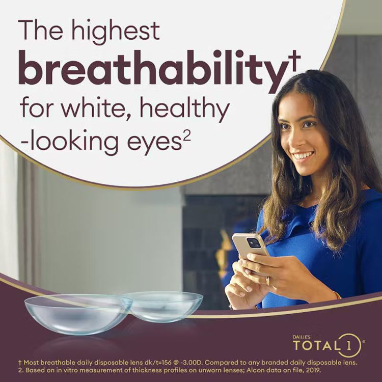 Picture of Alcon Dailies Total 1 Daily Contact Lenses 30 Pack