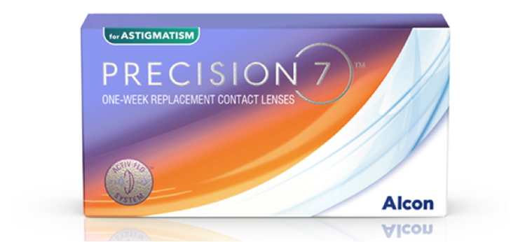 Picture of Alcon Precision 7 for  Astigmatism Weekly Toric 12 Lenses Pack